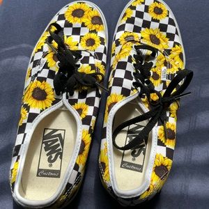 Sunflower vans custom
